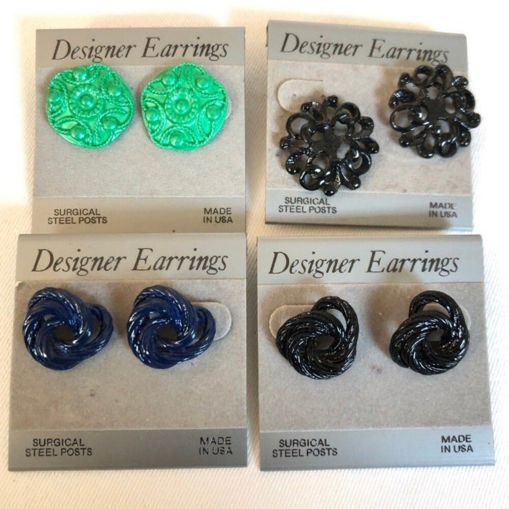 4 Pairs Pierced Fashion Earrings NOC